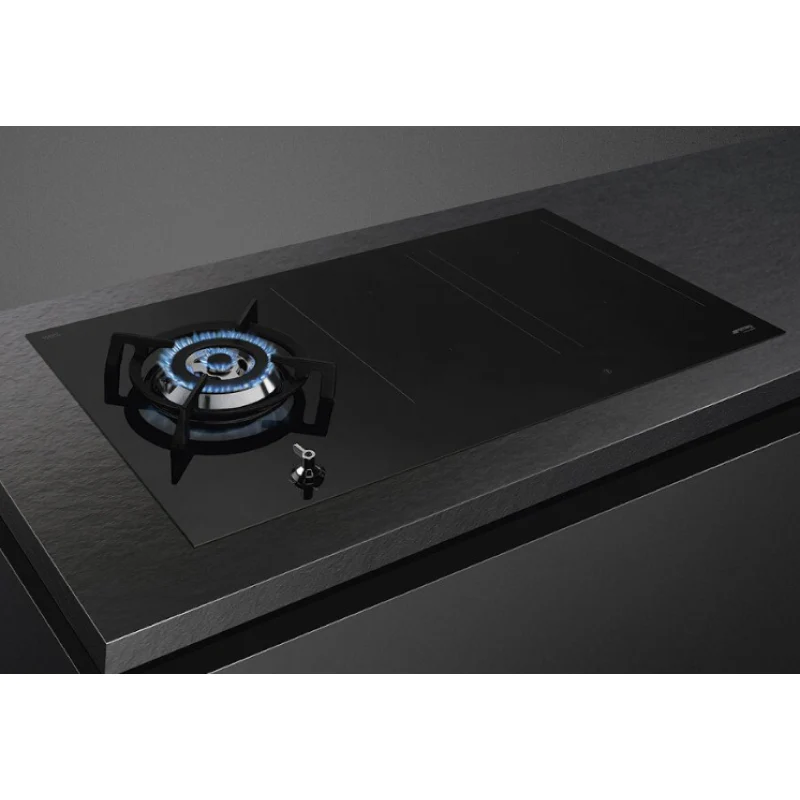 Smeg PM3953D - Black 5 Zone Dual Fuel Hob - Image 4