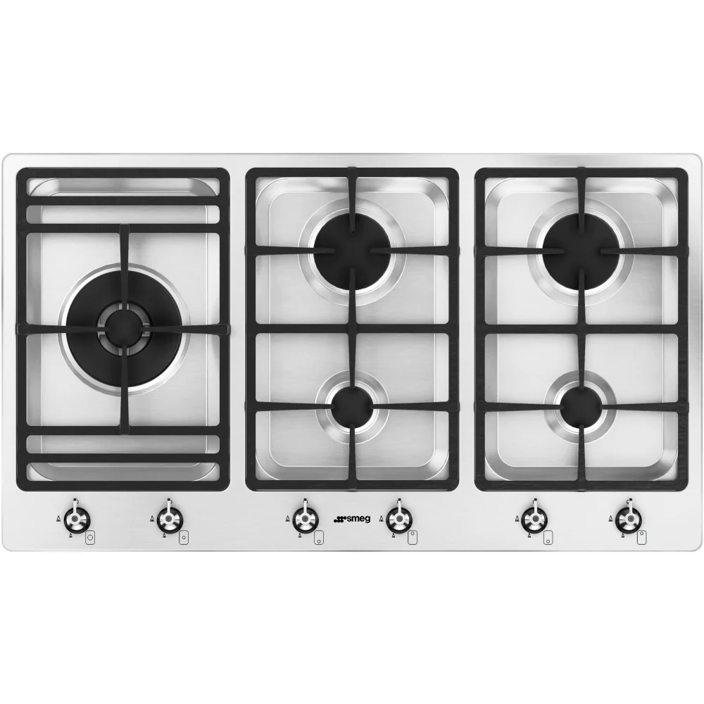 Smeg PS9062 Classic - Stainless Steel 90cm Gas Hob - 5 Burners - Image 3