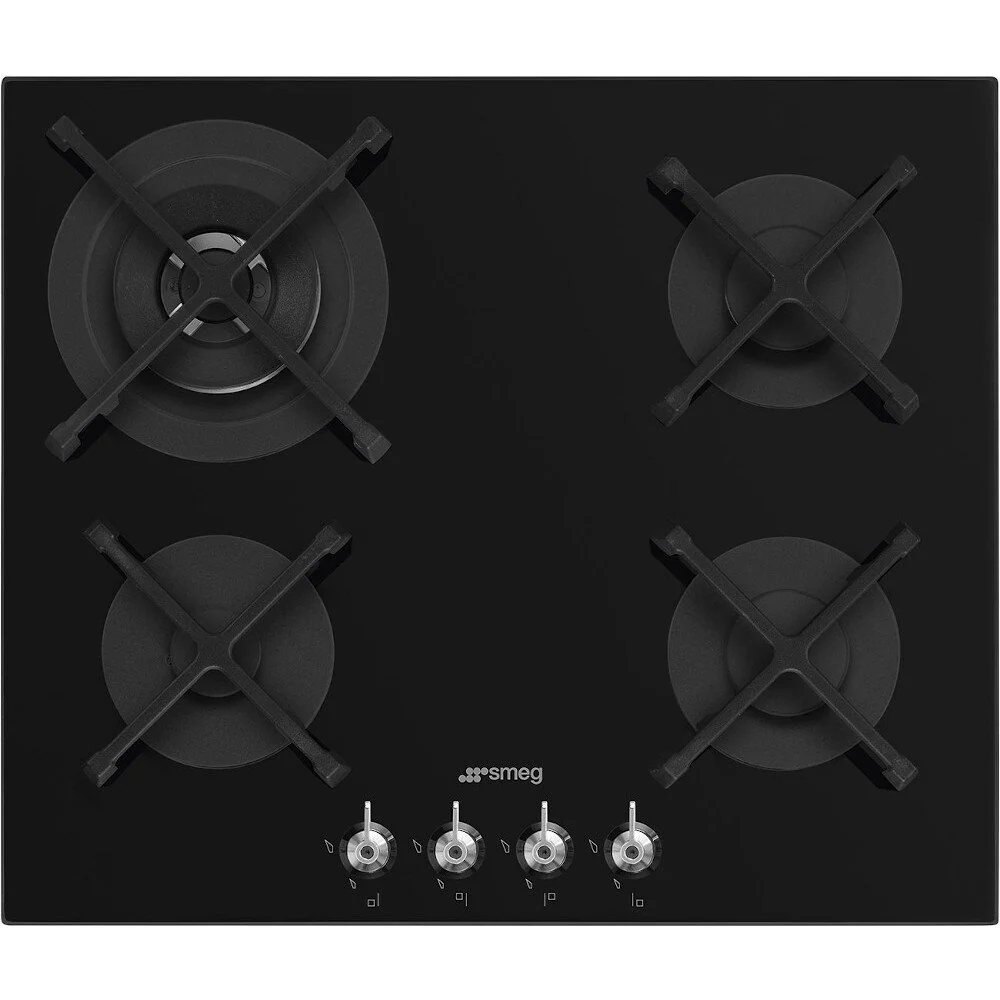 Smeg PV364N Classic - Black Gas Hob - 60cm - 4 Burners