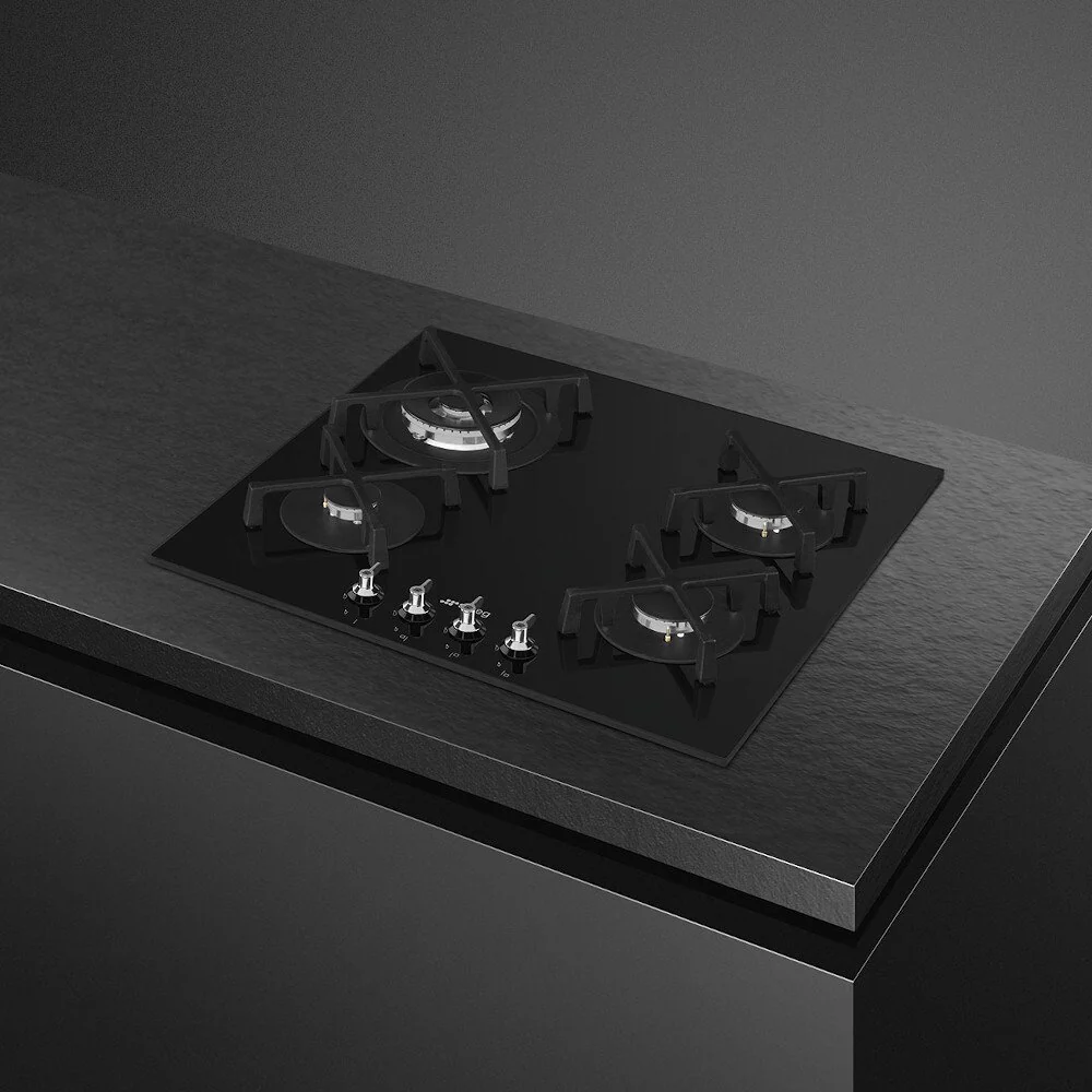 Smeg PV364N Classic - Black Gas Hob - 60cm - 4 Burners - Image 2