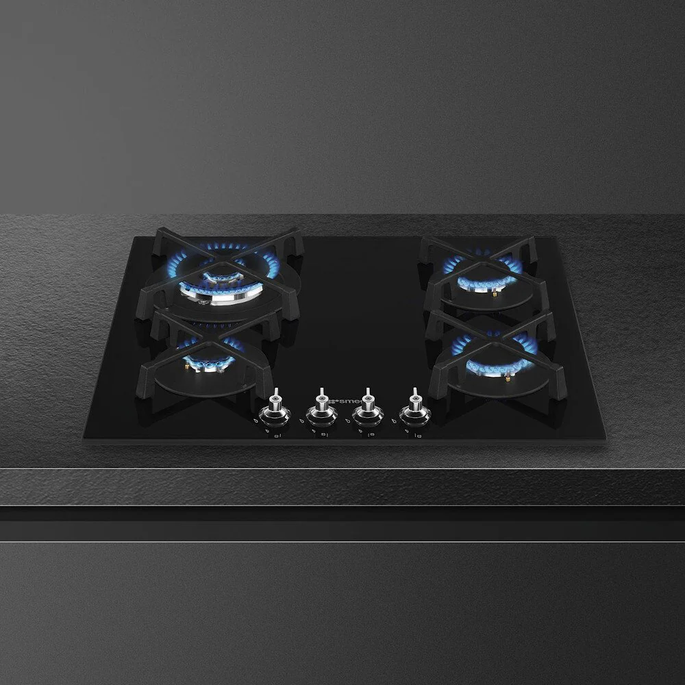 Smeg PV364N Classic - Black Gas Hob - 60cm - 4 Burners - Image 3
