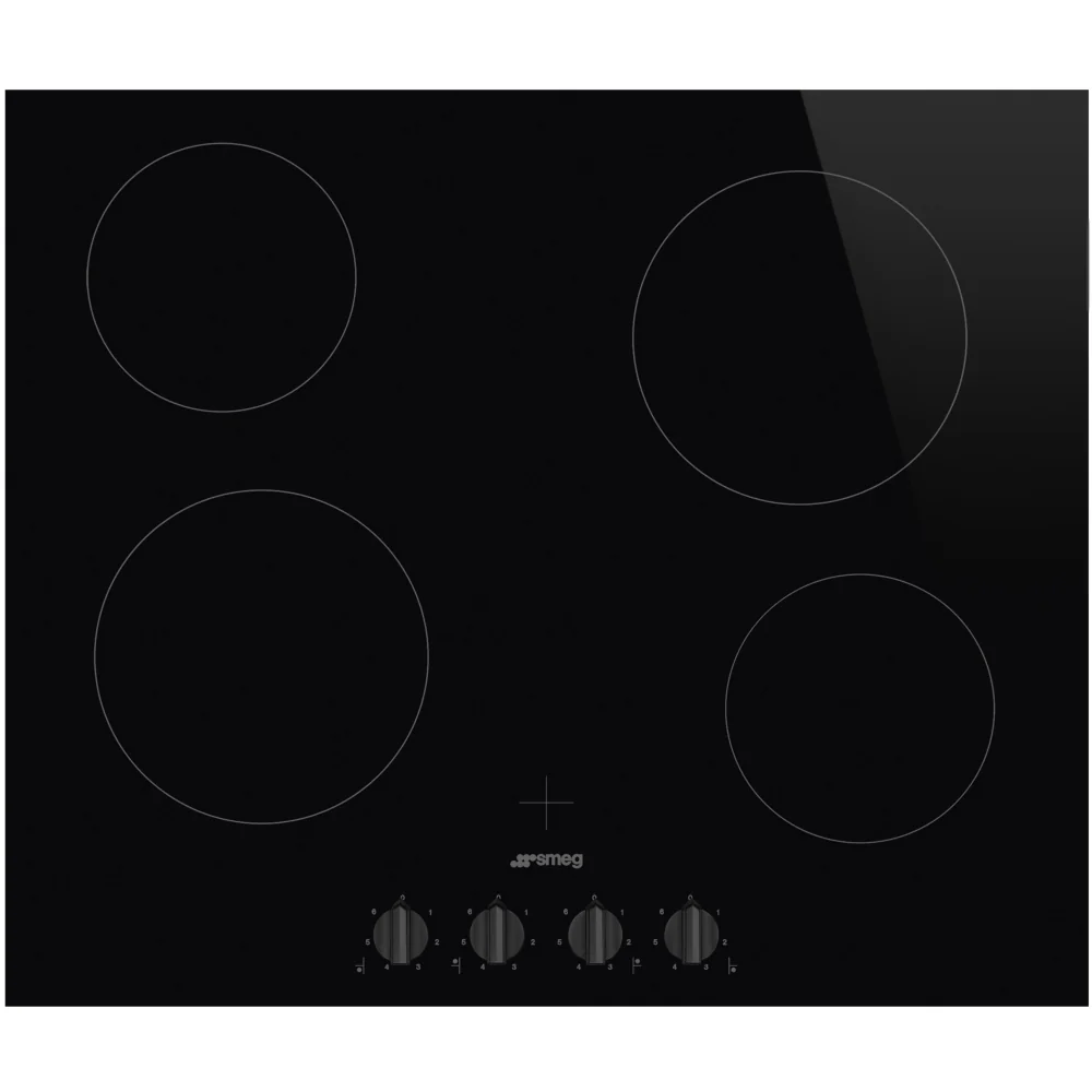 Smeg SE364TDMB - Black 4 Zone Ceramic Hob - 60cm - Image 2