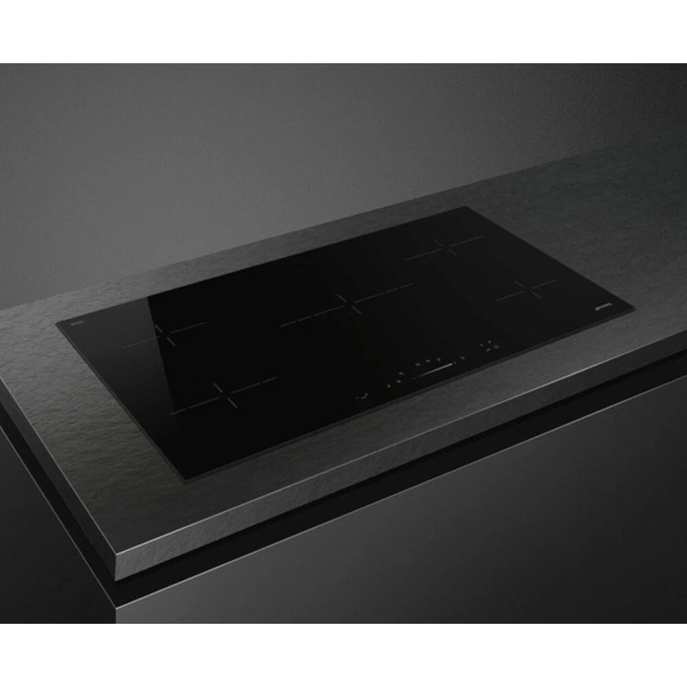 Smeg SE495ETD - Black 5 Zone Ceramic Hob - 90cm Width - Image 2
