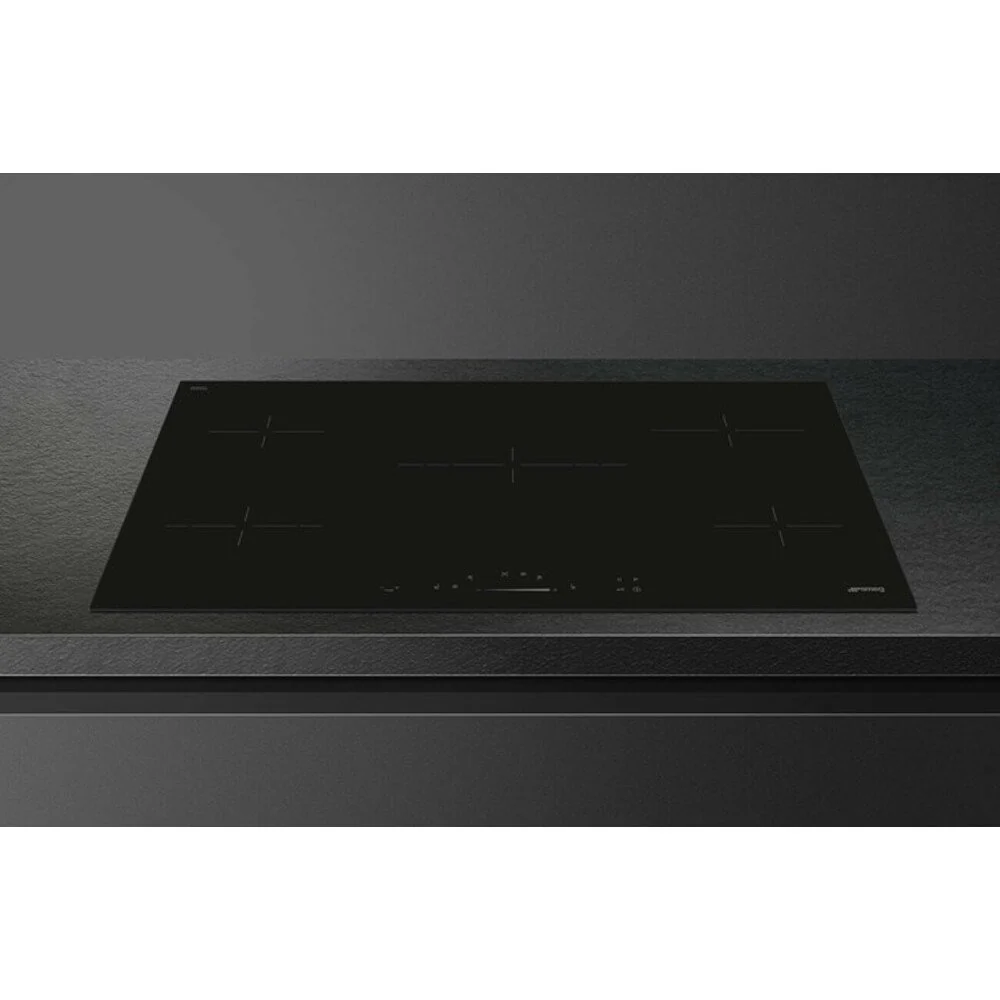 Smeg SE495ETD - Black 5 Zone Ceramic Hob - 90cm Width - Image 3