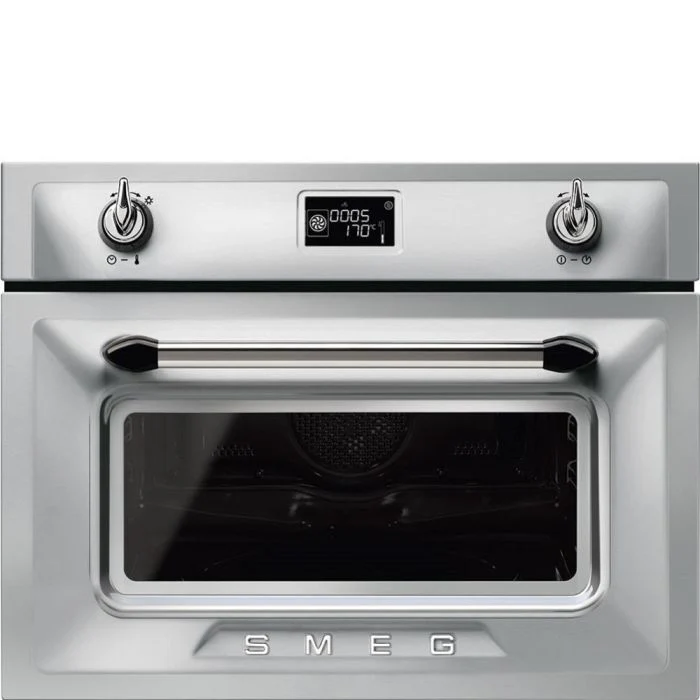 Smeg SF4920MCX - Stainless Steel Compact Combination Multifunction Microwave Oven - 50L Capacity