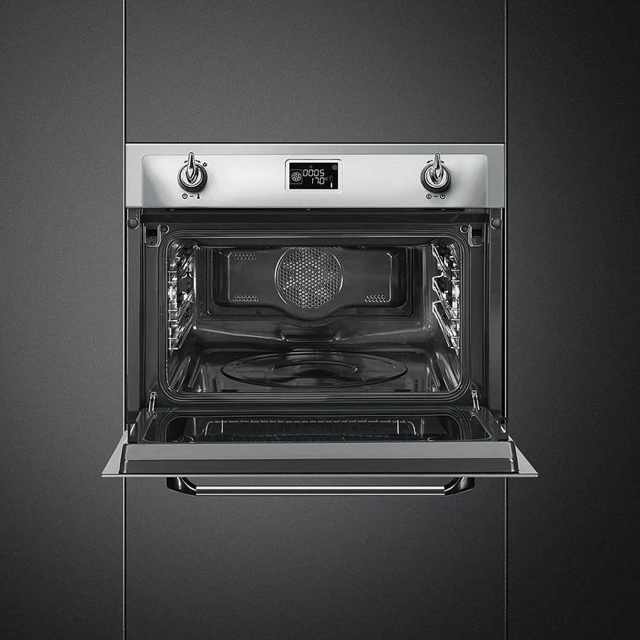 Smeg SF4920MCX - Stainless Steel Compact Combination Multifunction Microwave Oven - 50L Capacity - Image 2