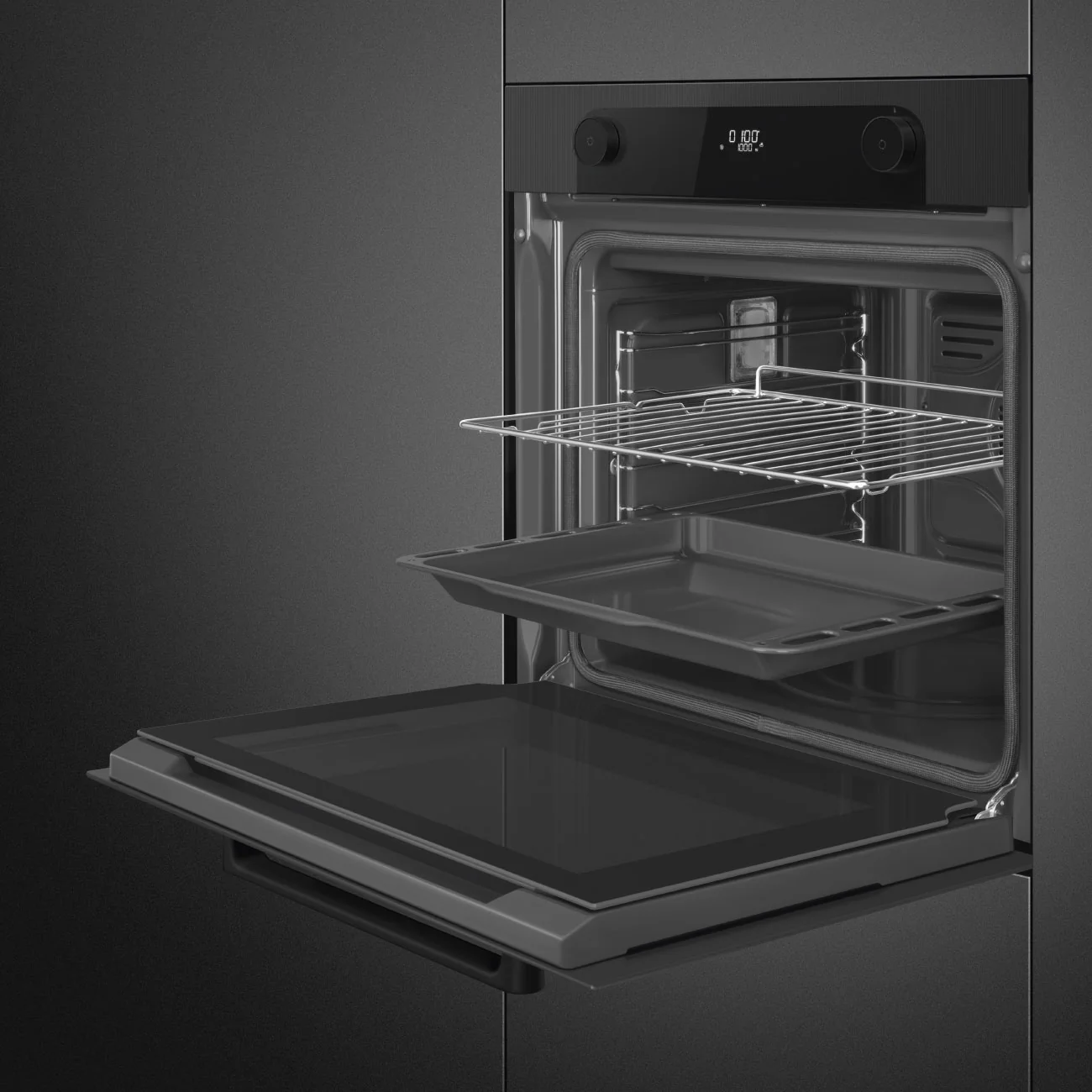 Smeg SFP6201TBI - Black Built-In Single Oven - 70L Pyrolytic - A+ Energy - Image 5