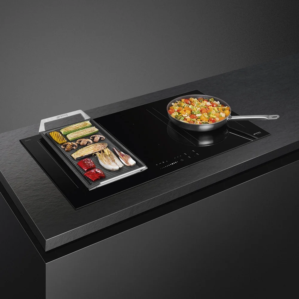 Smeg SIM3964MB - Black 90cm Induction Hob - 6 Cooking Zones - Image 4