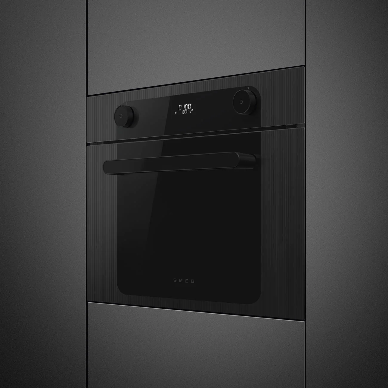 Smeg SO4201M1BI - Black Compact Built-In Single Oven & Microwave Combi - 40L - Electric - Image 2