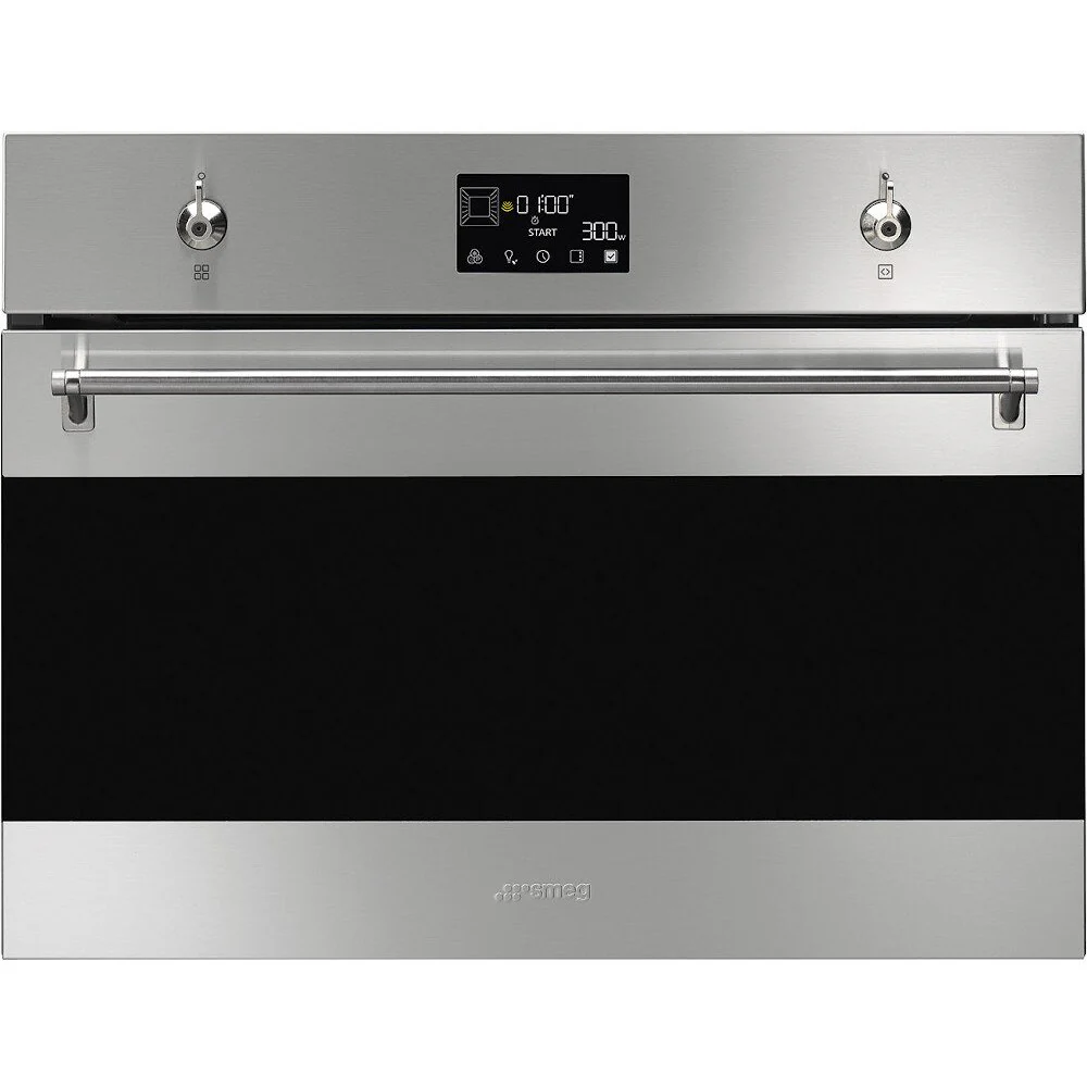 Smeg SO4302M1X - Stainless Steel Single Oven with Microwave - 40L Capacity
