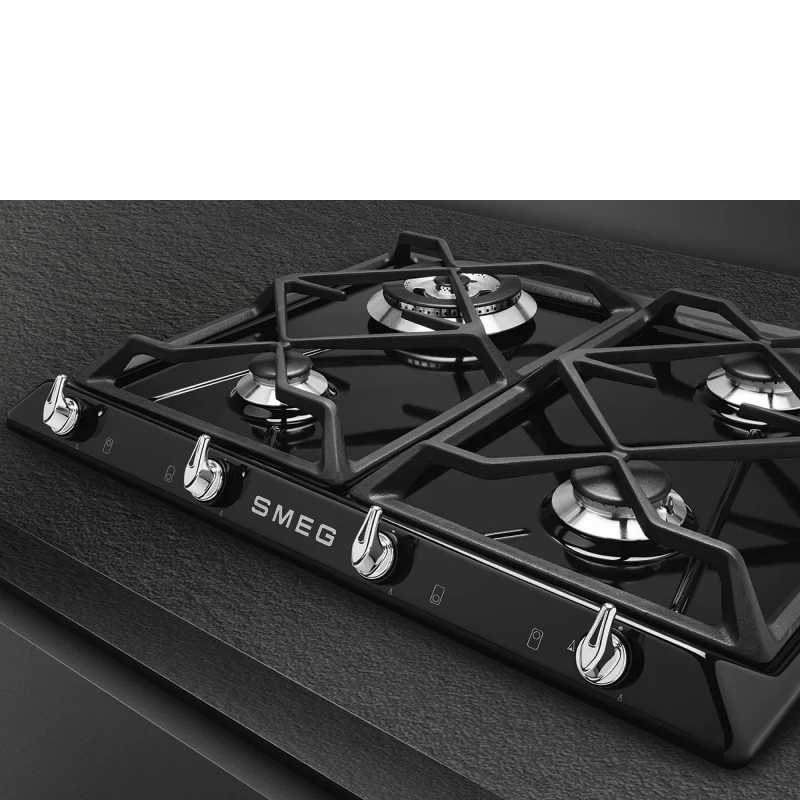 Smeg SR964NGH - Black 4 Zone Gas Hob - Image 3