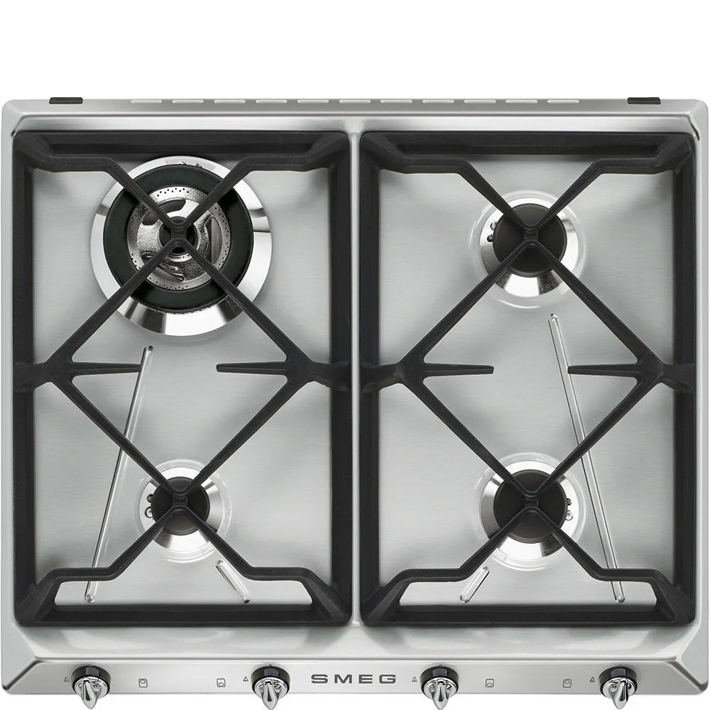 Smeg SR964XGH - Stainless steel 4 Zone Gas Hob