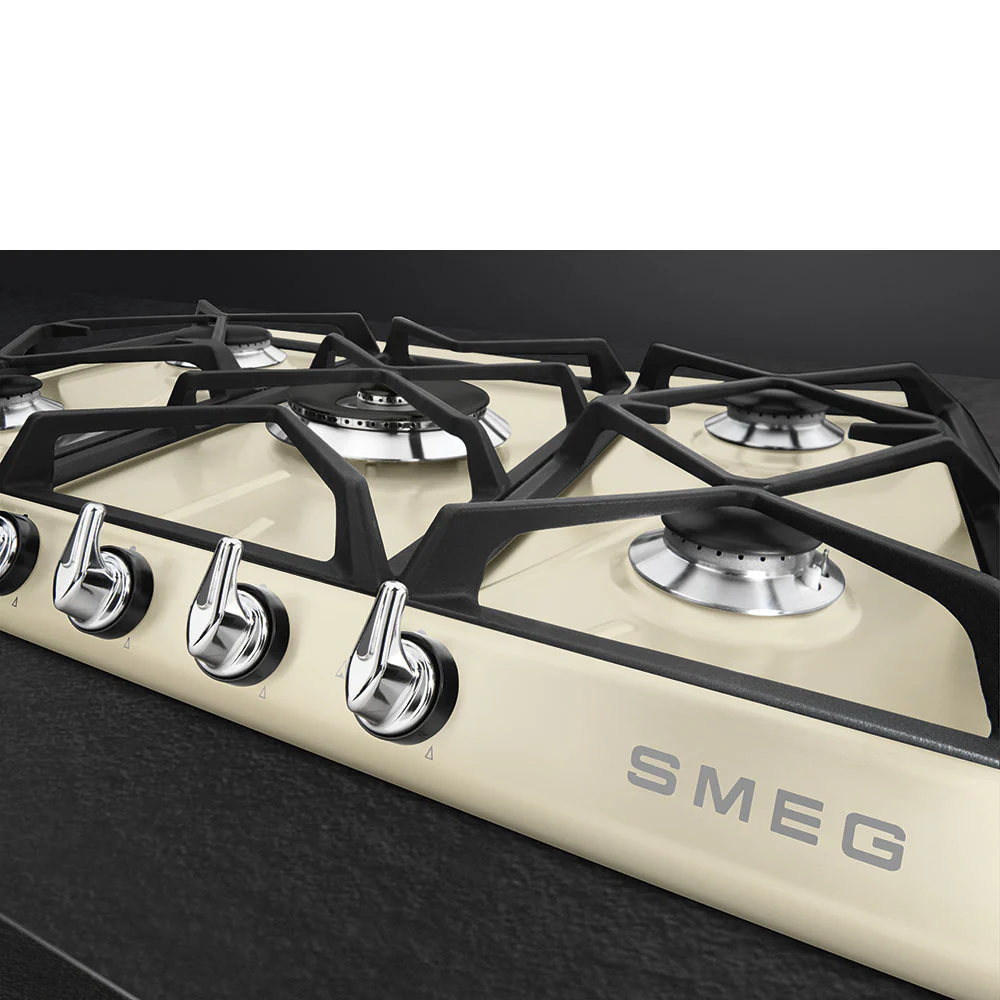 Smeg SR975PGH - Cream 5 Zone Gas Hob - Image 2