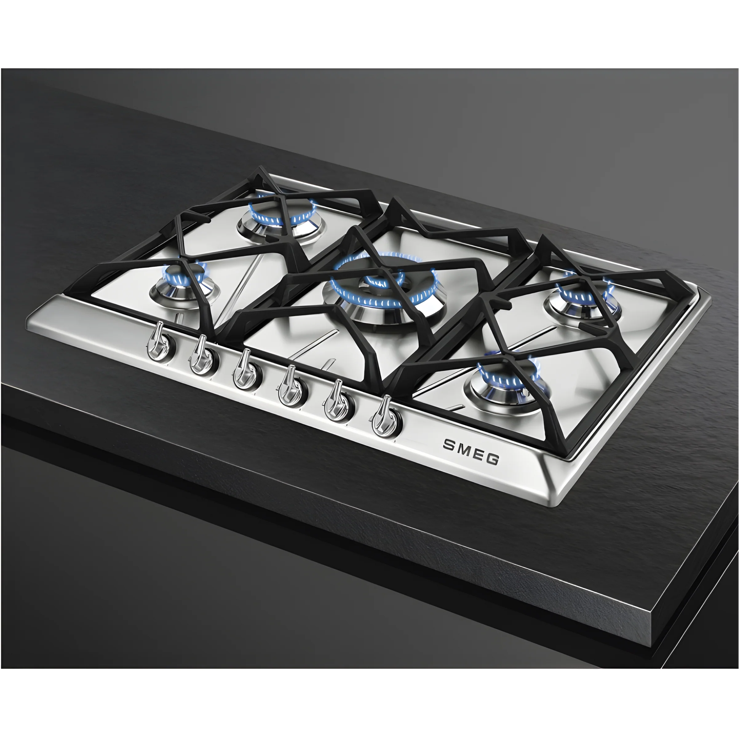 Smeg SR975XGH - Stainless steel 5 Zone Gas Hob - Image 2