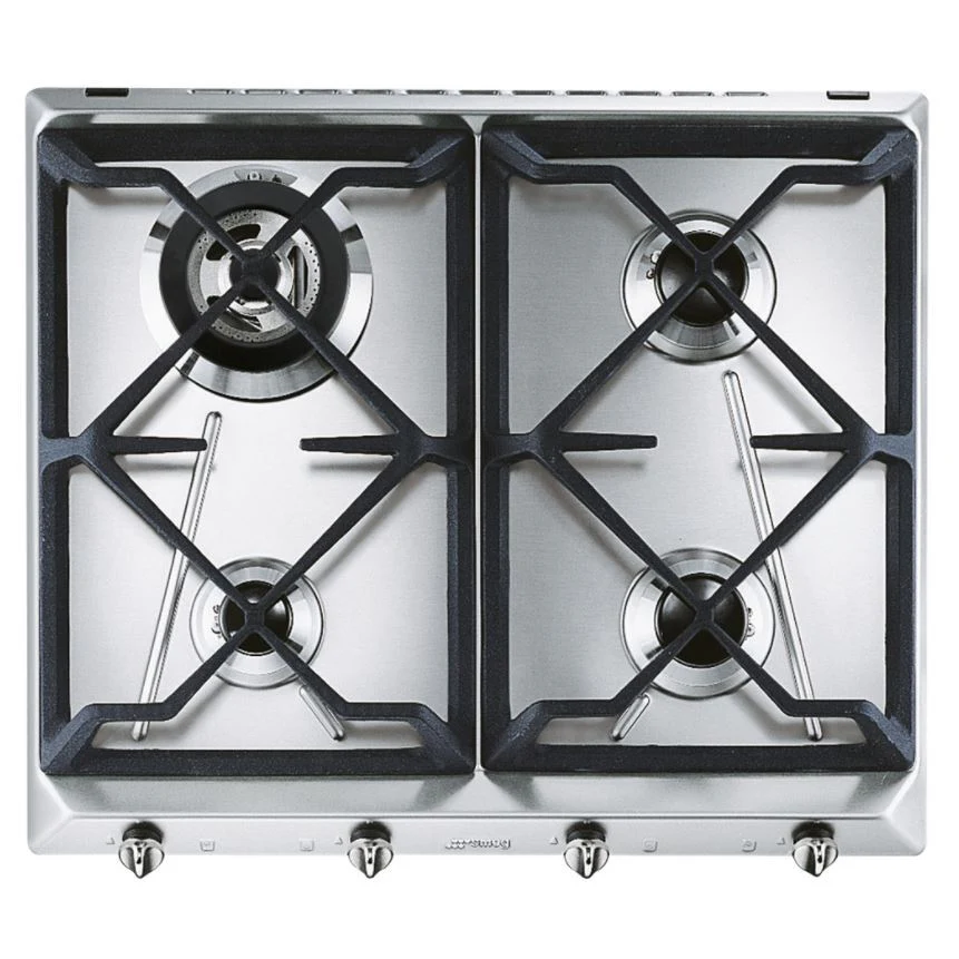 Smeg SRV564GH3 - Stainless Steel Gas Hob - 4 Burners - 60cm