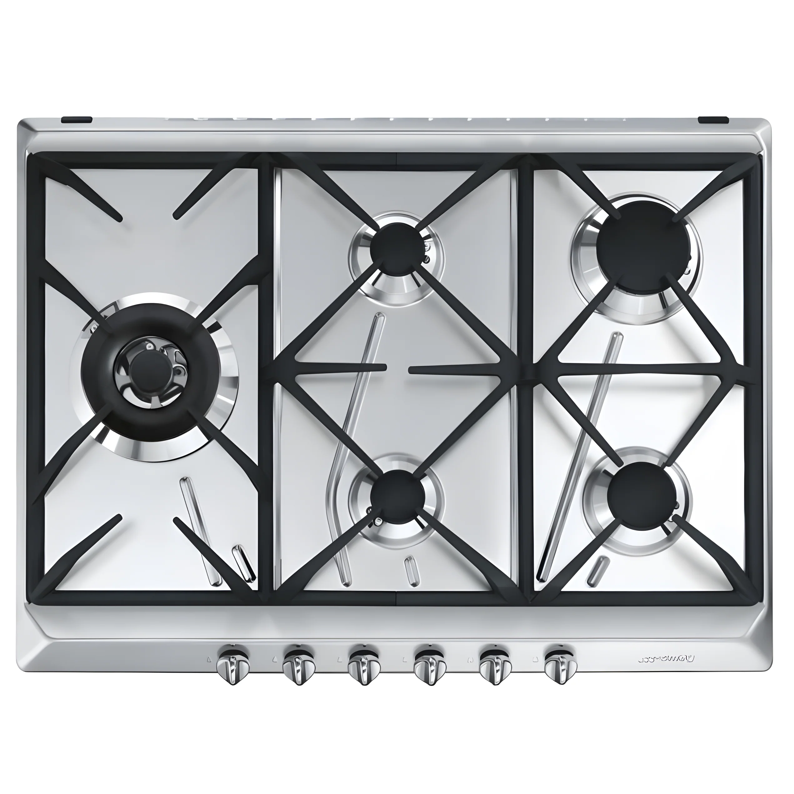 Smeg SRV575GH5 - Stainless Steel 5 Burner Gas Hob - 69cm Built-in - Image 4