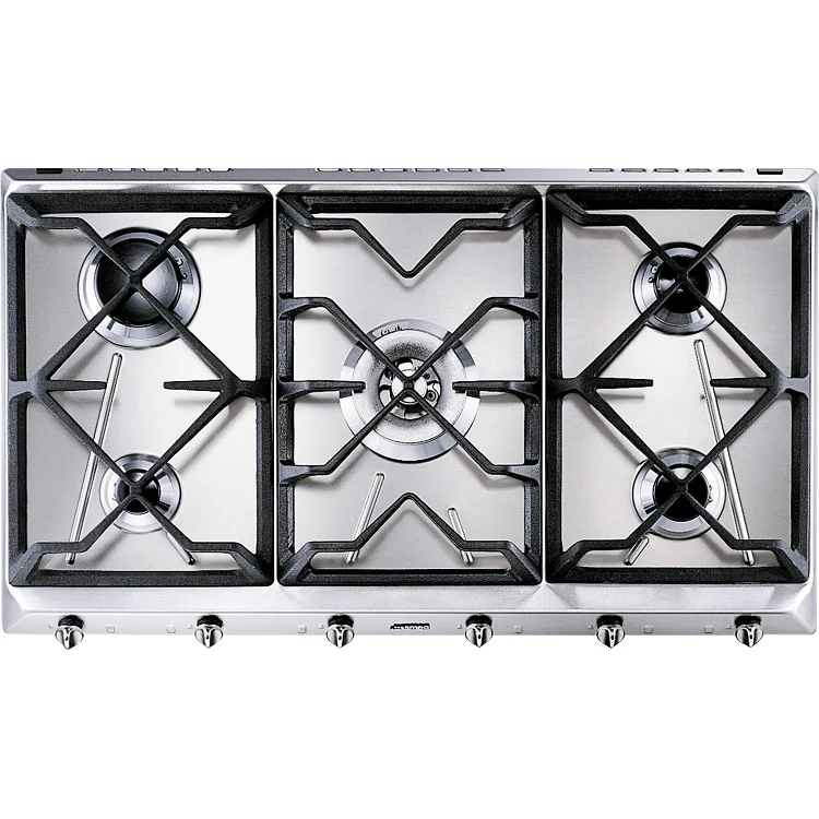Smeg SRV596GH5 - Stainless Steel 5 Burner Gas Hob - 89cm Width - Image 2