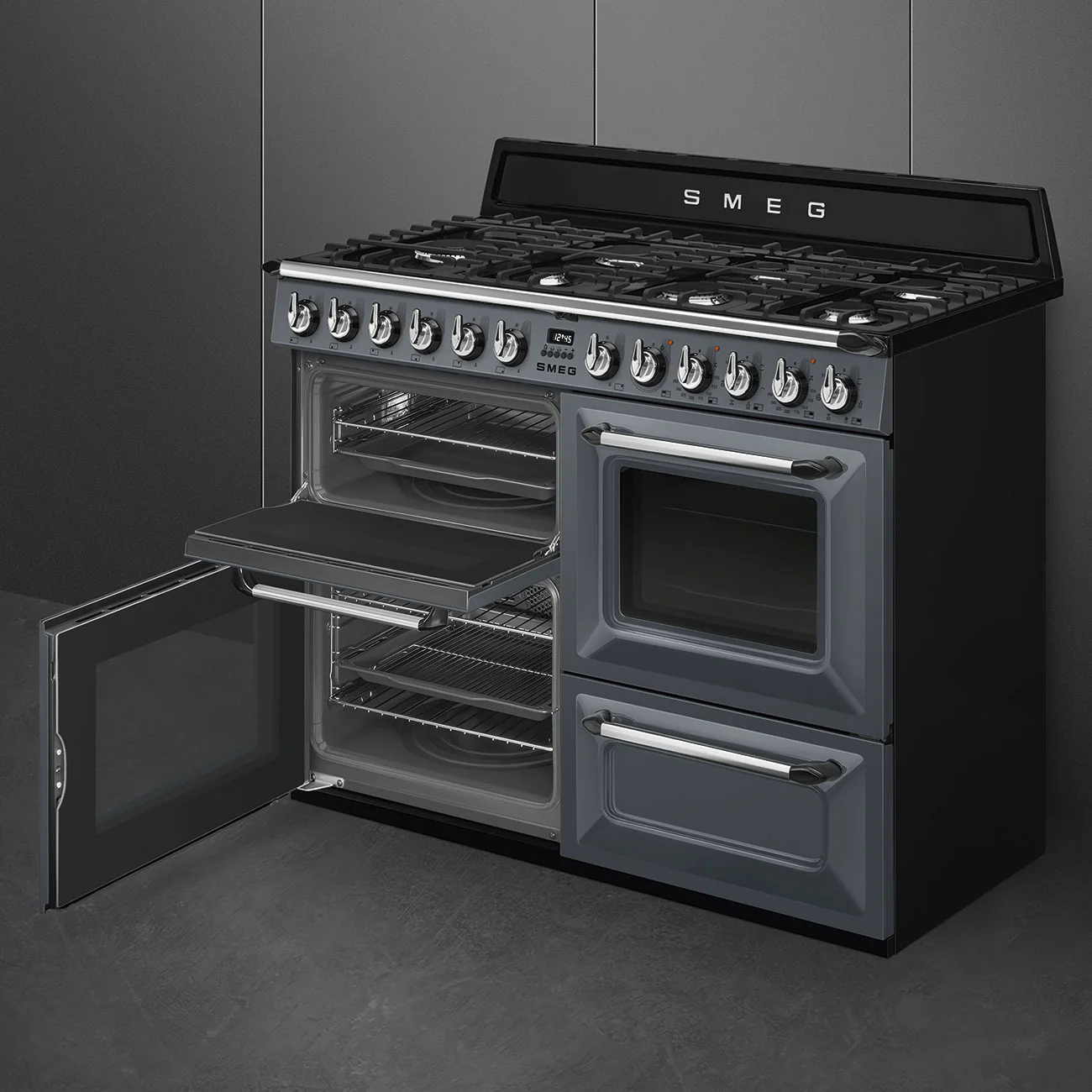 Smeg TR4110GR - Slate Grey 7 Zone Dual Fuel Range Cooker - A/A energy - Image 6
