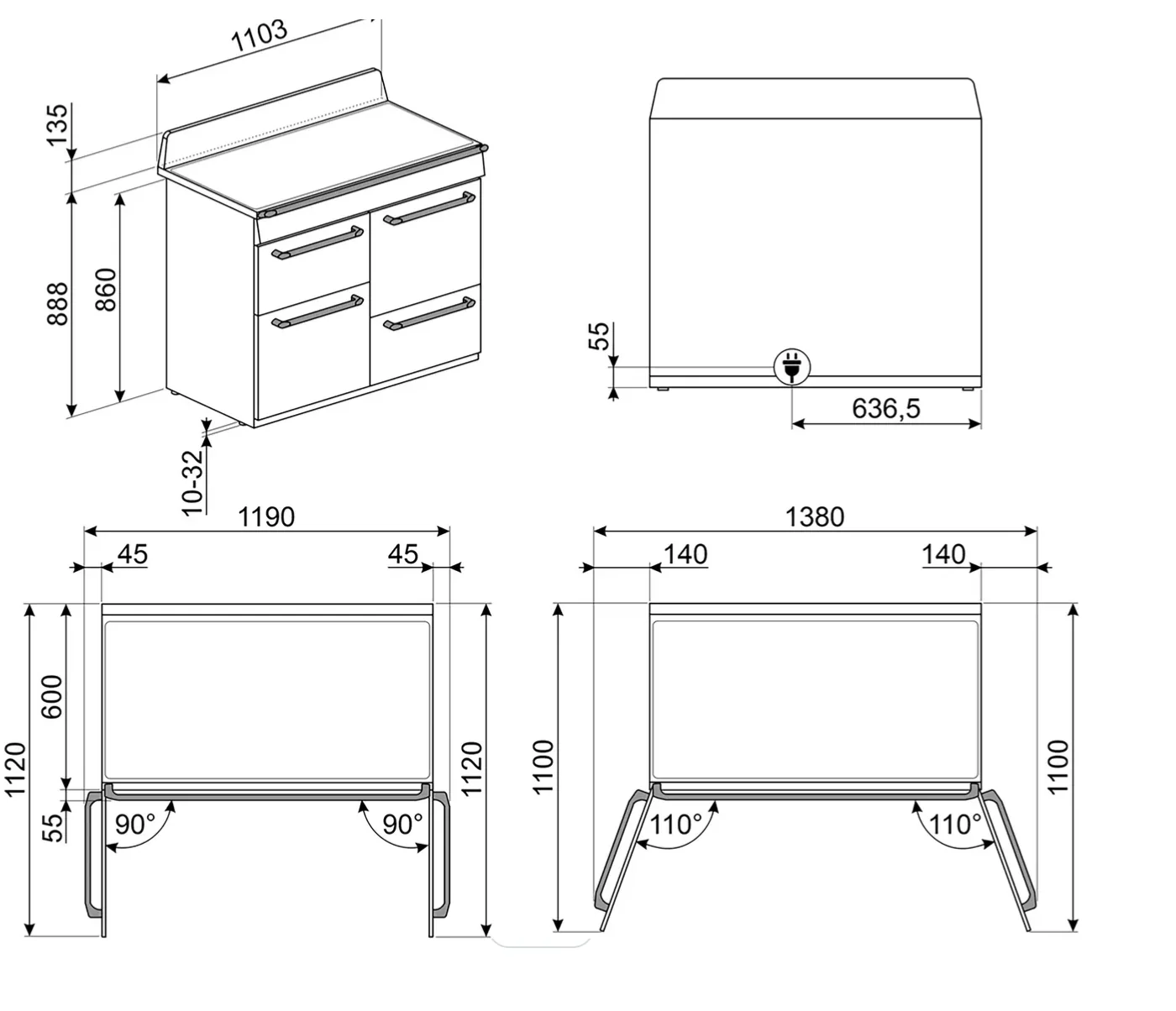 Smeg TR4110IX2 - Stainless steel 5 Zone Induction Cooker - Steam Assisted cleaning - A energy - Image 3