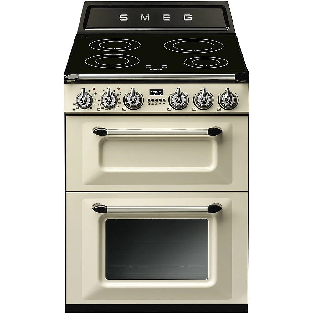 Smeg TR62IP2 - Cream Double Oven Electric Cooker - Induction Hob - A Rated