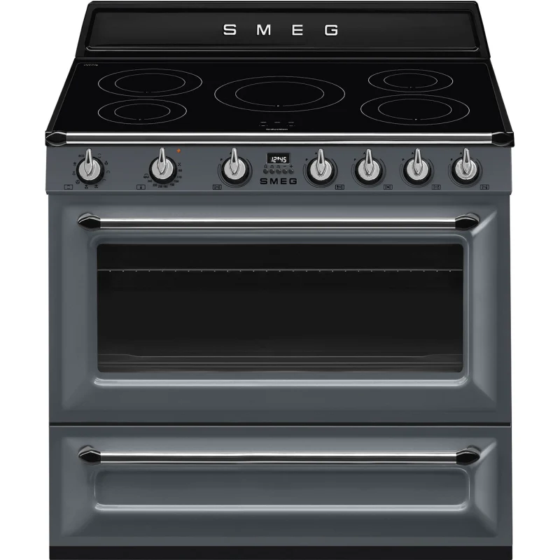 Smeg TR90IGR - Grey 5 Zone Induction Cooker - Steam Assisted cleaning - A energy