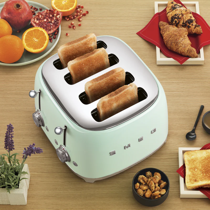 Smeg TSF03PGUK - Green Toaster - Image 4