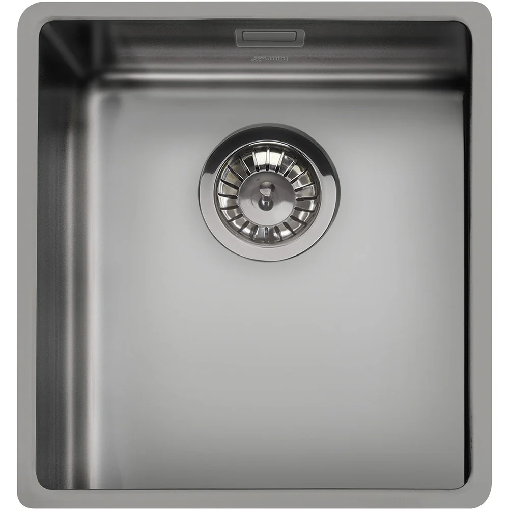 Smeg VSTR34DKX - Gunmetal 34cm Undermount Sink - Single Bowl - Image 3