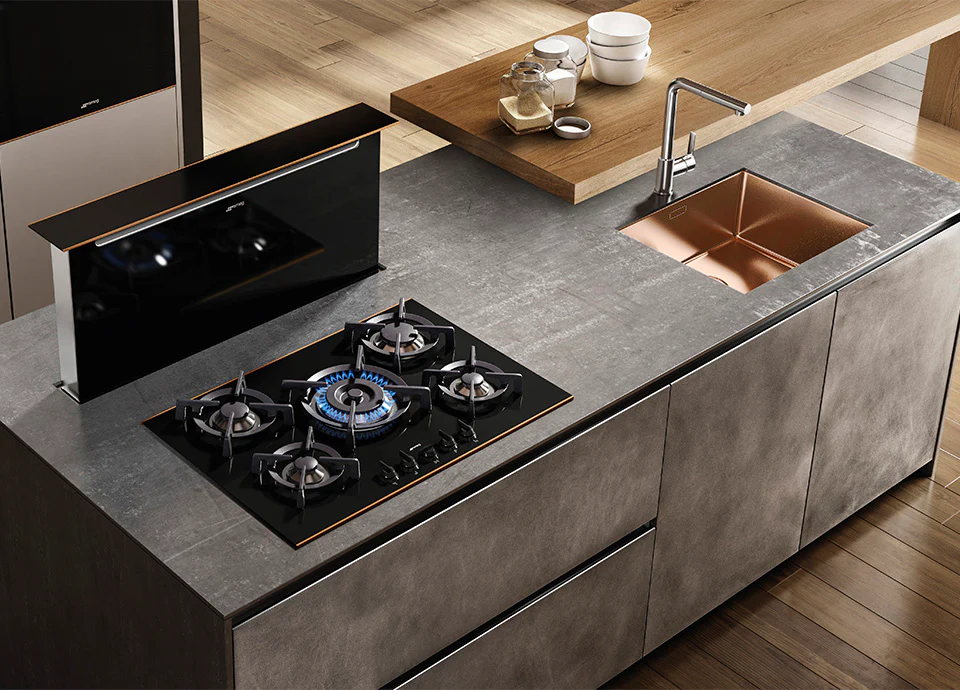 Smeg VSTR34DKX - Gunmetal 34cm Undermount Sink - Single Bowl - Image 5