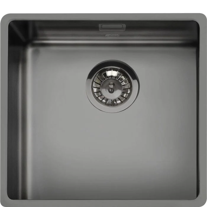 Smeg VSTR50DKX - Black Undermount Sink - Single Bowl - Stainless Steel