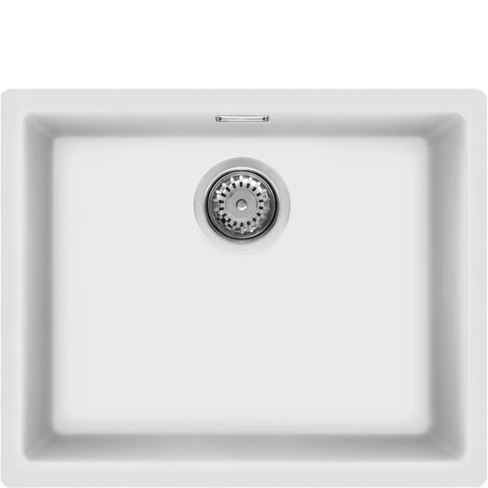 Smeg VZP56B - White Undermount Sink - Composite Single Bowl