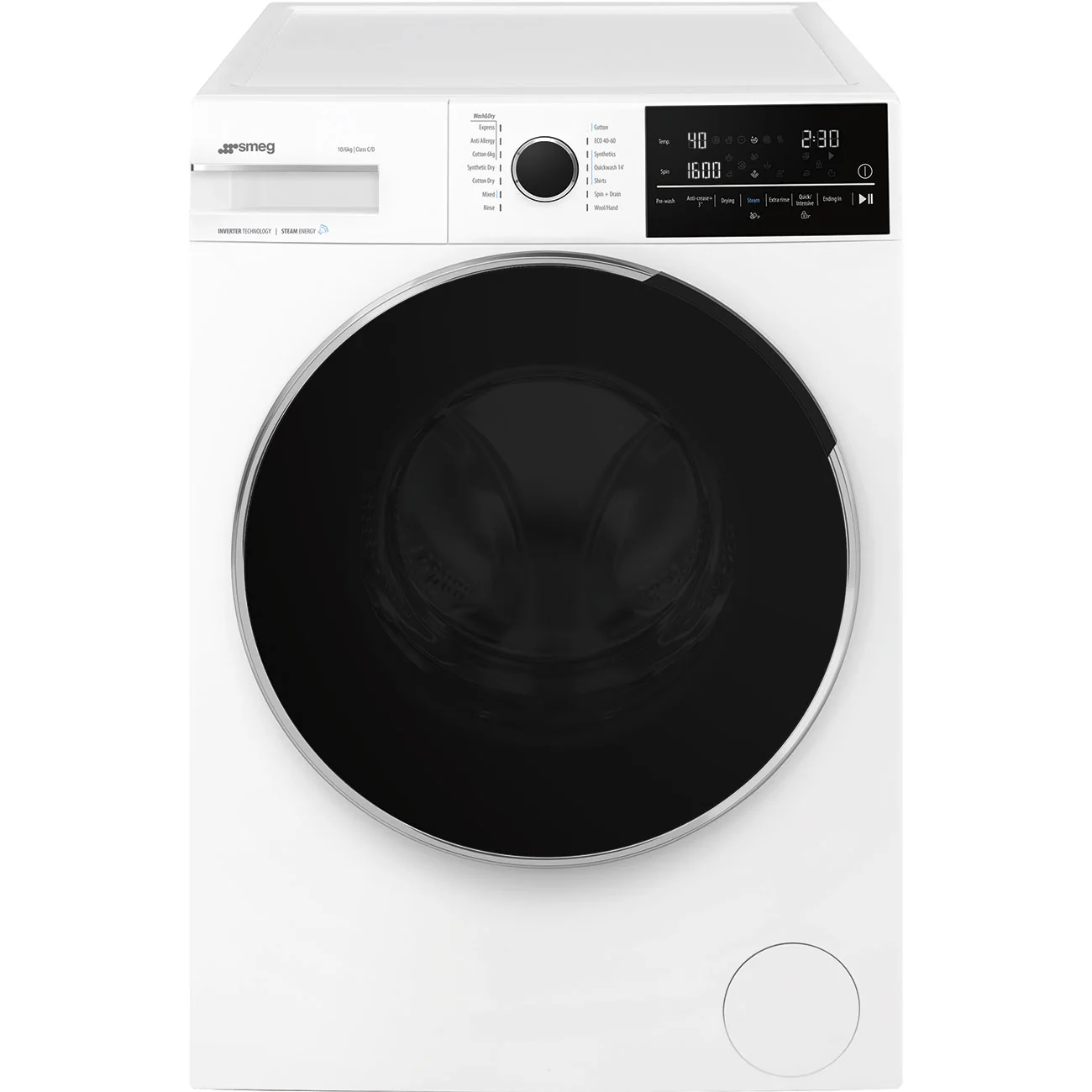 Smeg WDN064SLDUK - White 10KG/6KG Washer Dryer - 1400 RPM - C/D Energy - Image 2