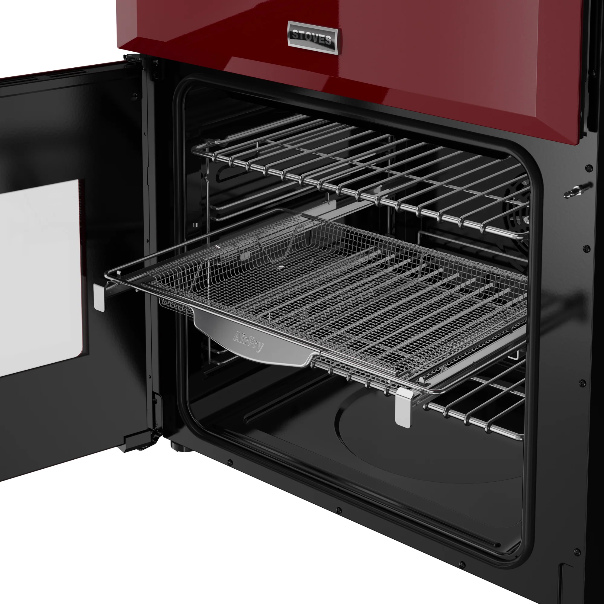 ST DX MRA RICH 60DF GAR 444411997 - Garnet Red 60cm Dual Fuel Range Cooker - 4 Burners - Image 2