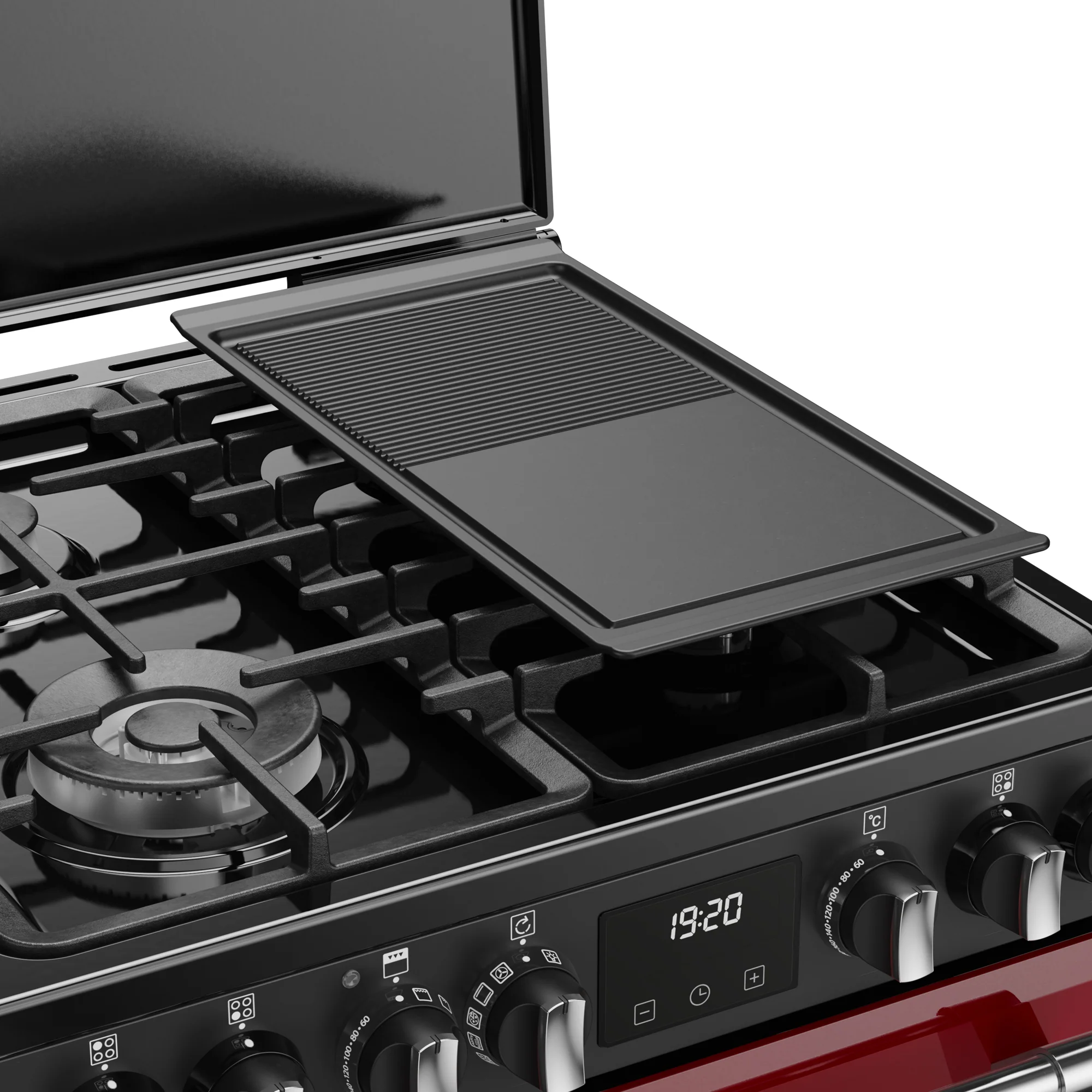 ST DX MRA RICH 60DF GAR 444411997 - Garnet Red 60cm Dual Fuel Range Cooker - 4 Burners - Image 9