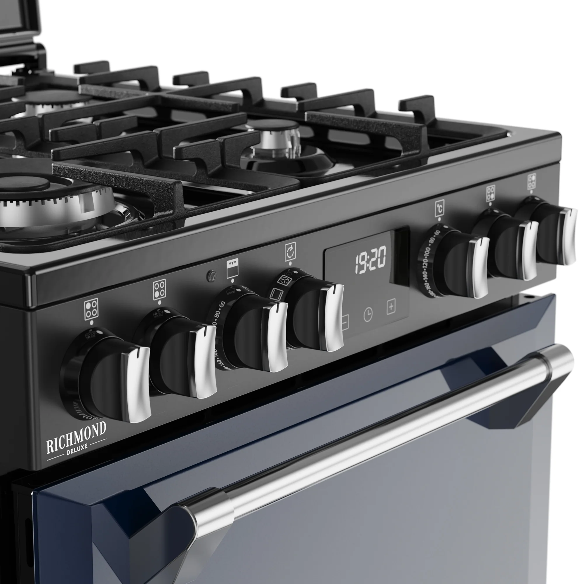 ST DX MRA RICH 60DF MBL 444411995 - Midnight Blue Range Cooker - Dual Fuel - 60cm - Image 2