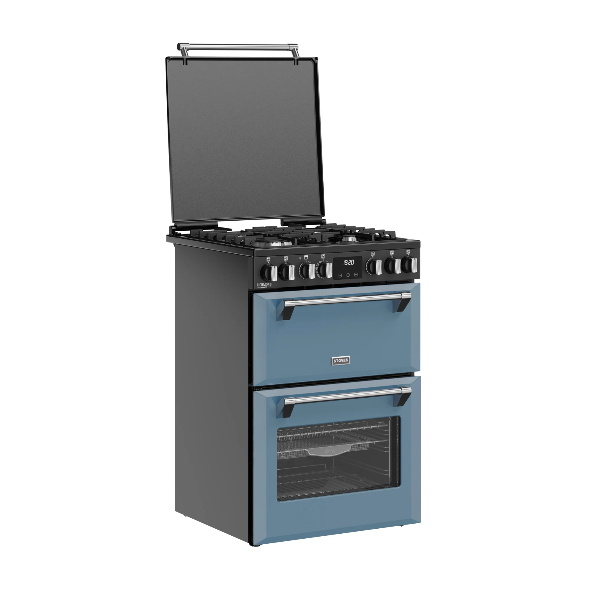 ST DX MRA RICH 60DF TWB 444411994 - Twilight Blue 60cm Dual Fuel Range Cooker - 4 Burners - Image 5