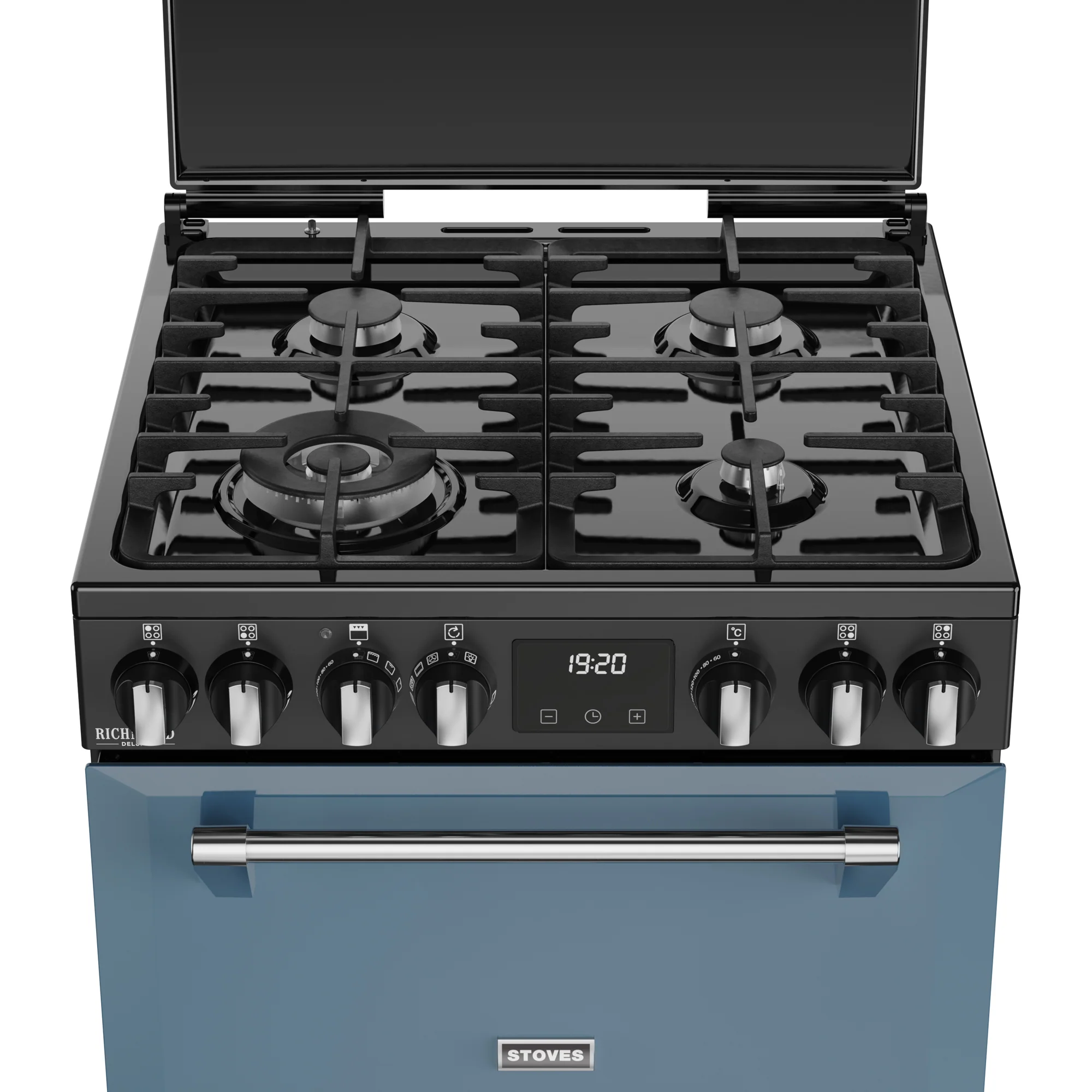 ST DX MRA RICH 60DF TWB 444411994 - Twilight Blue 60cm Dual Fuel Range Cooker - 4 Burners - Image 7