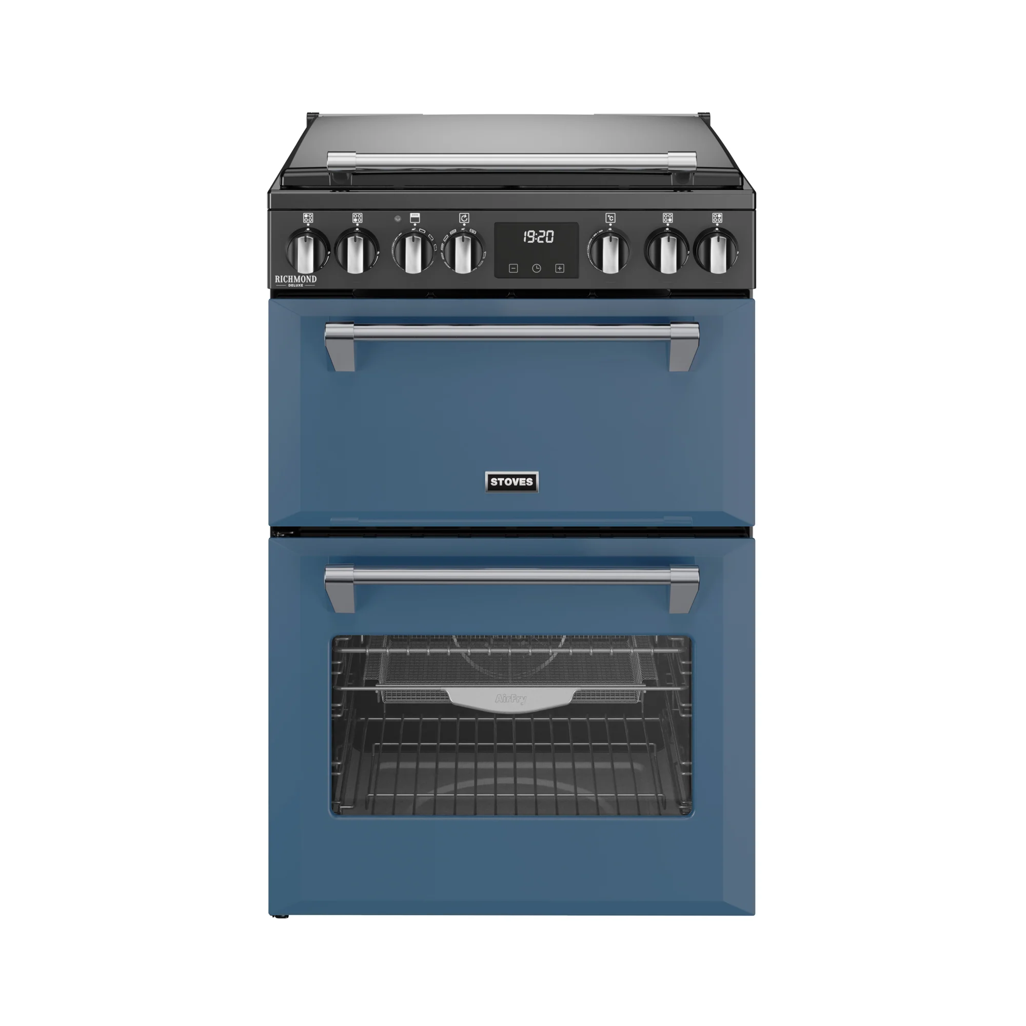ST DX MRA RICH 60DF TWB 444411994 - Twilight Blue 60cm Dual Fuel Range Cooker - 4 Burners - Image 8