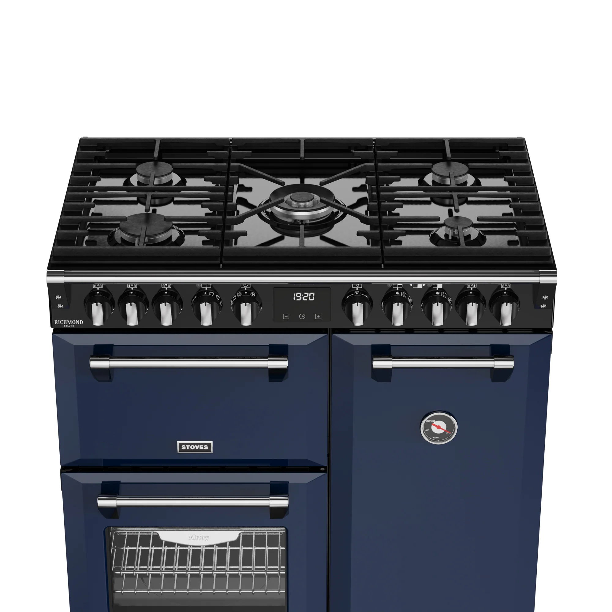 ST DX RCA RICH 90DF MBL 444412006 - Blue 90cm Range Cooker - Dual Fuel - A Rated - Image 2
