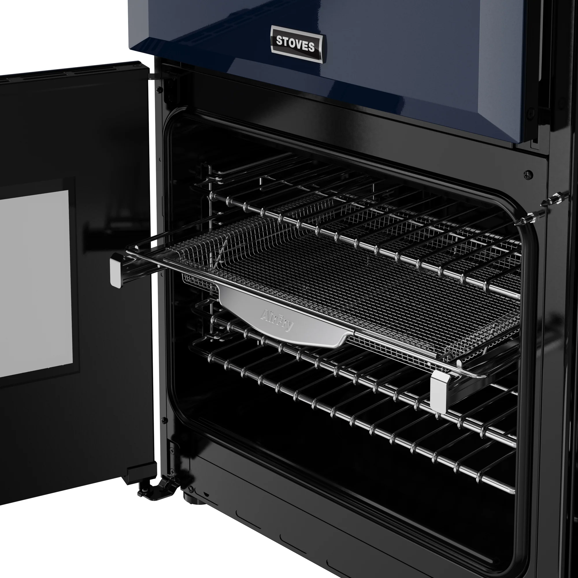 ST DX RCA RICH 90DF MBL 444412006 - Blue 90cm Range Cooker - Dual Fuel - A Rated - Image 3