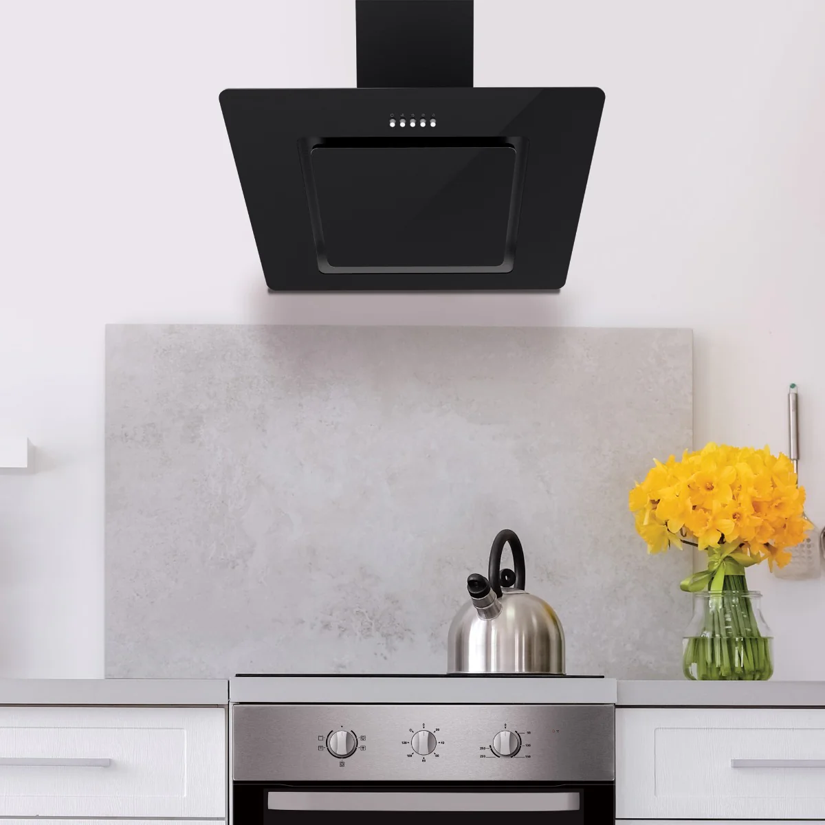 Statesman ACH160BL - Black Chimney Extractor Hood - B energy - Image 3