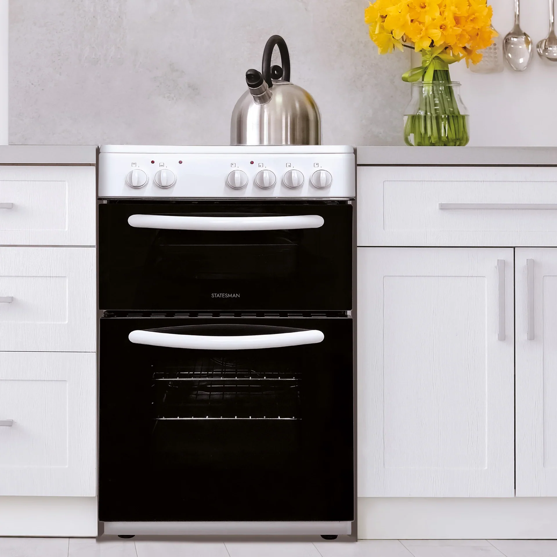 Statesman EDC50W - White 4 Zone Electric Cooker - A energy - Image 4