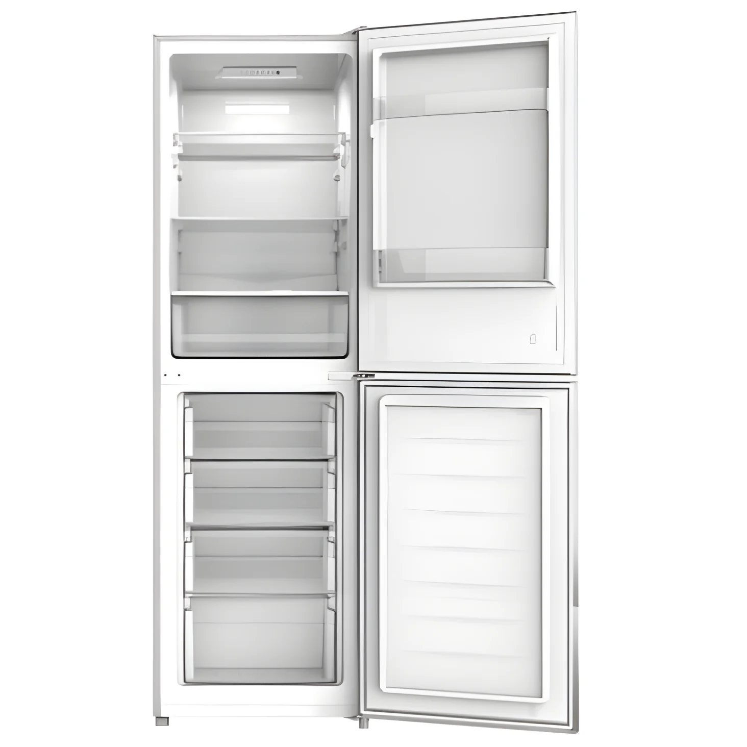 Statesman F01754LFS - Silver Freestanding 50/50 Fridge Freezer - E energy - Image 2