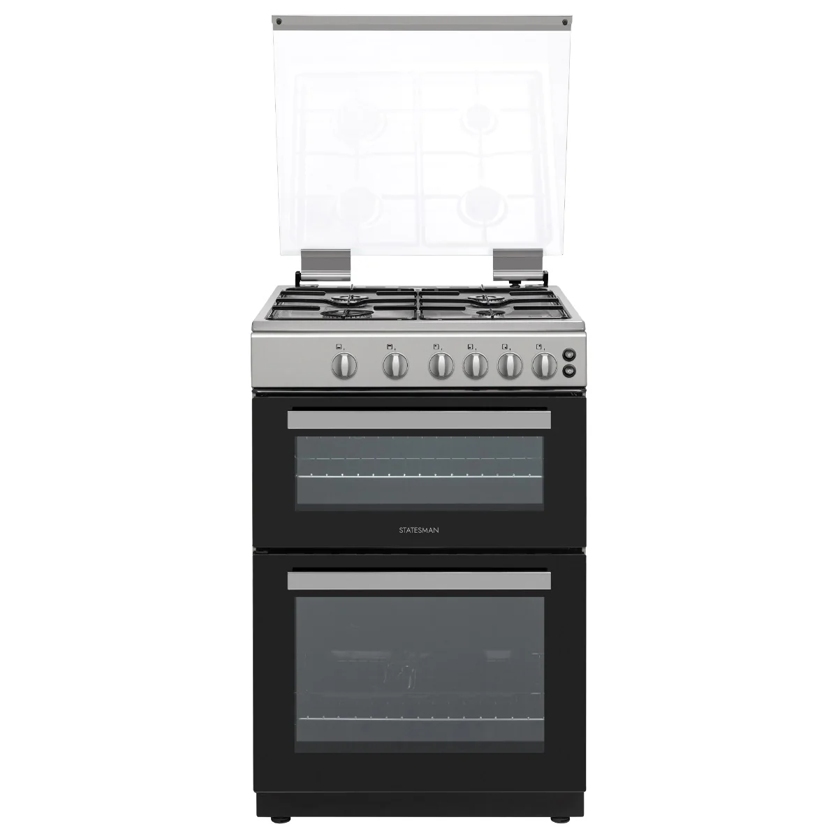 Statesman GDL60S - Silver 4 Zone Gas Cooker - LPG Convertible