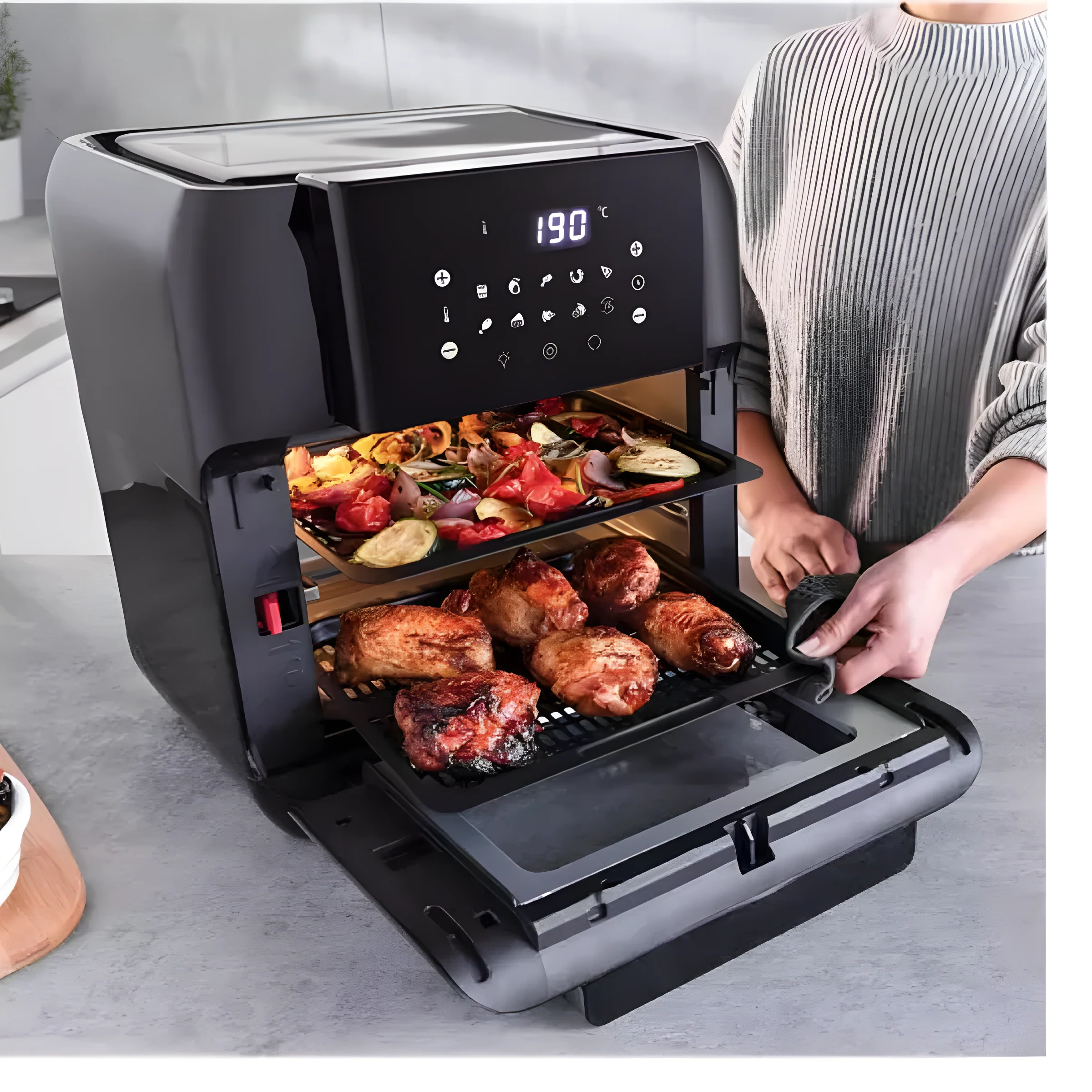 Statesman SKAO11015BK - Black Air Fryer Oven - Image 4