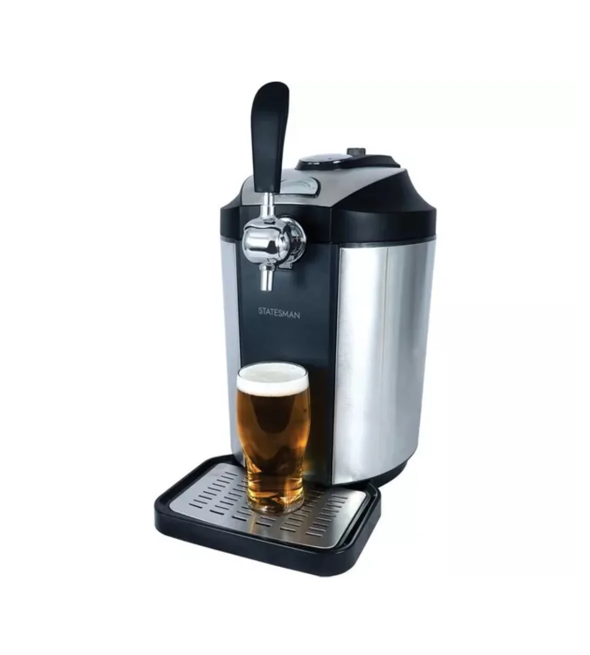 Statesman SKBD500SS - Stainless Steel Beer Dispenser for 5 Litre Kegs - Draught Pump with Integrated Cooler - 2-12°C Temperature Range - Image 2