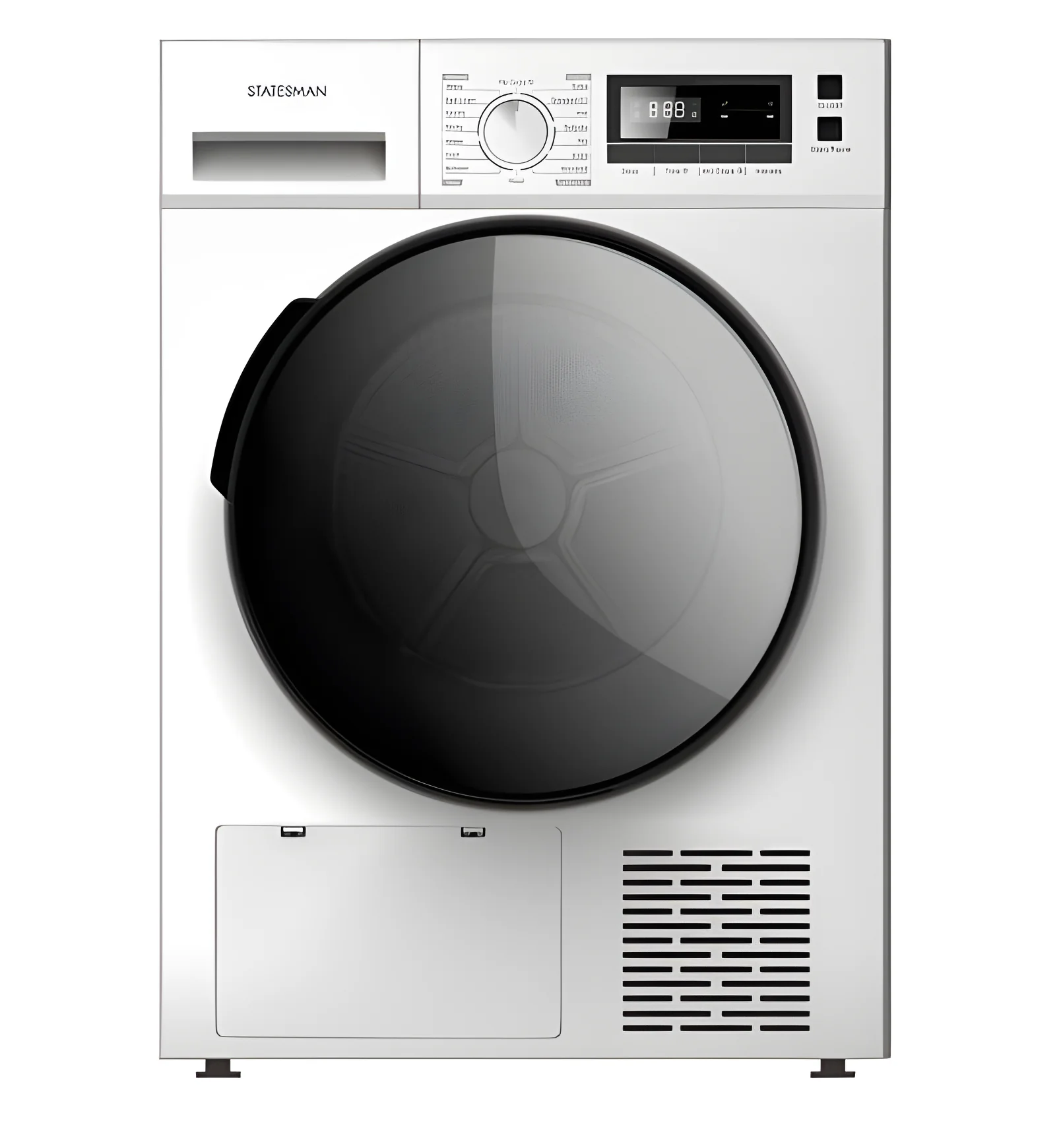 Statesman THP18W - White 8KG Heat Pump Condenser Dryer - A++ energy