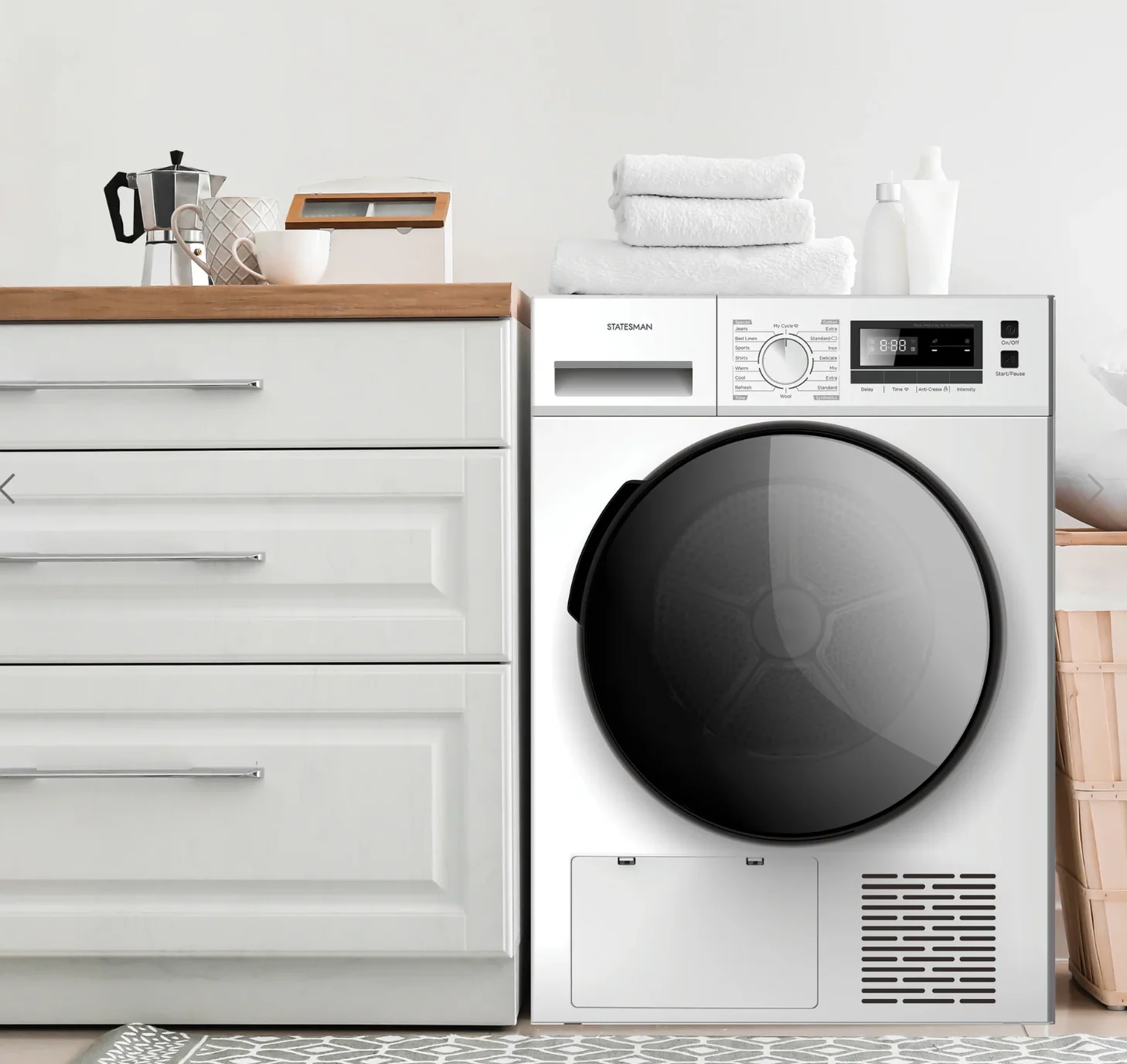 Statesman THP18W - White 8KG Heat Pump Condenser Dryer - A++ energy - Image 2