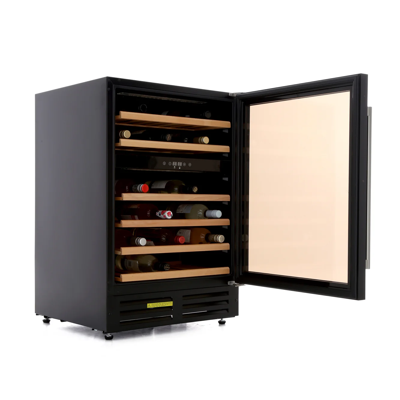 GDHA 600BLKWC Blk 444443283 - Black 46 Bottle Wine Cooler - G Energy Rated - Image 4