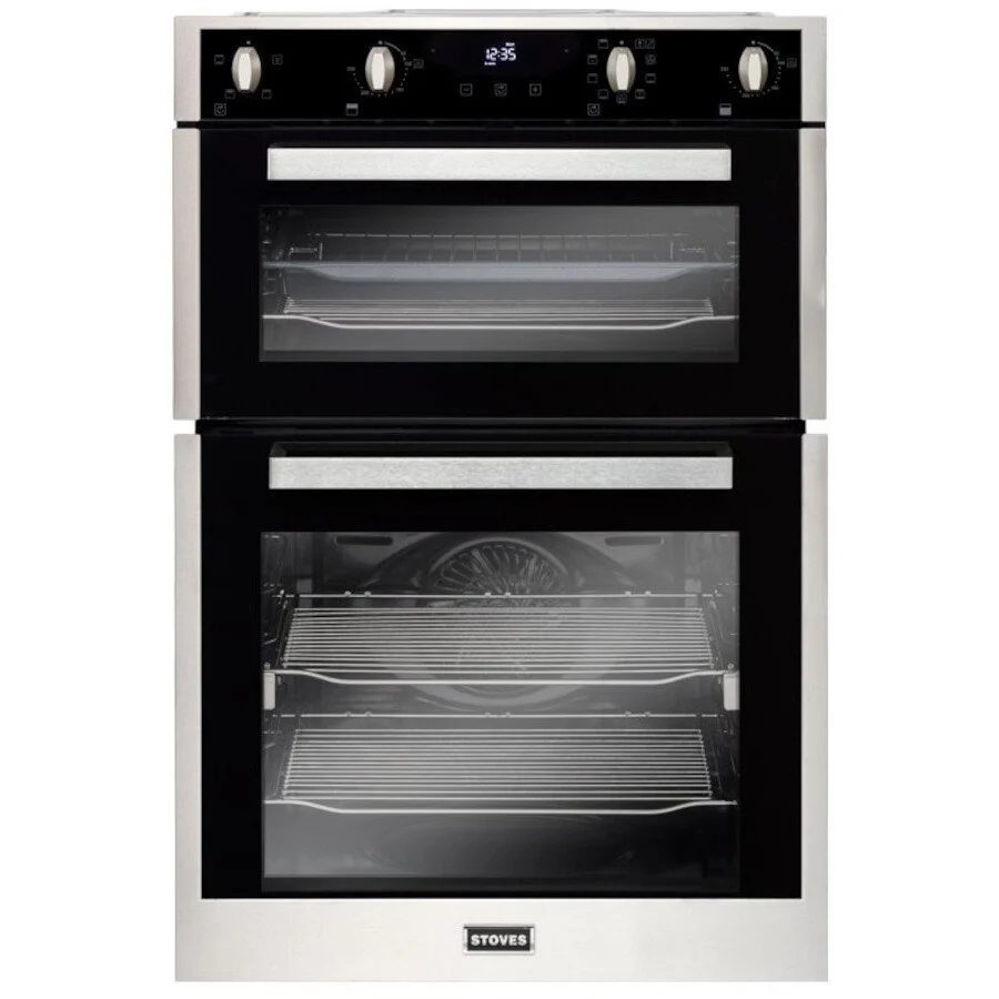 Stoves BI902MFCT 444410216 - Stainless Steel Double Oven - 110L Capacity - A Energy Rated