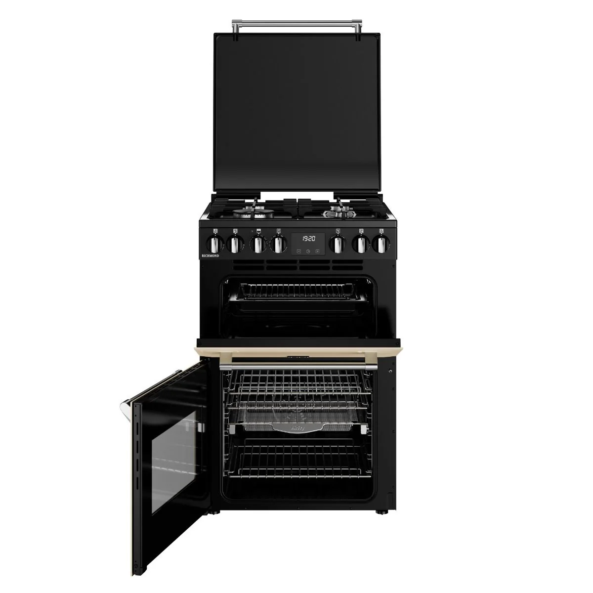 Stoves DX MRA RICH 60DF 444411845 - Cream Dual Fuel Cooker with Double Oven - 900mm x 598mm x 600mm - A Energy Rating - Image 2